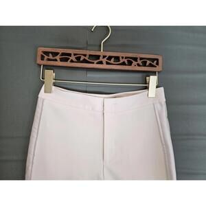 Bailey 44 Pants White Womens Size 2 Made in USA Satin Strip
